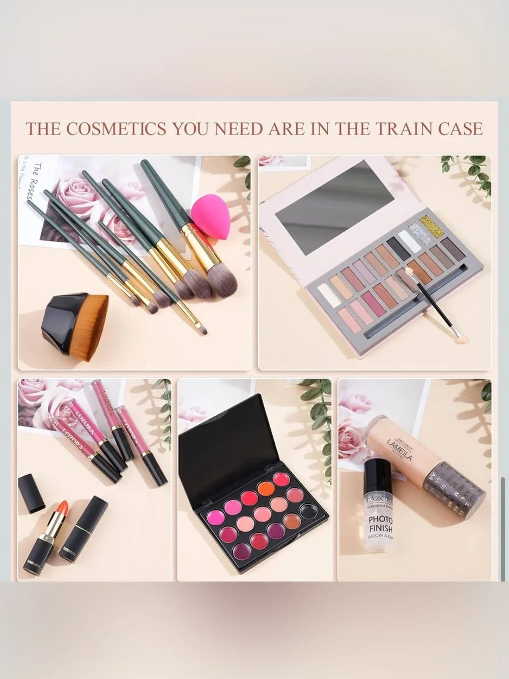 Lazora Pink and Neutral Women Makeup Kit - Complete Cosmetic Set